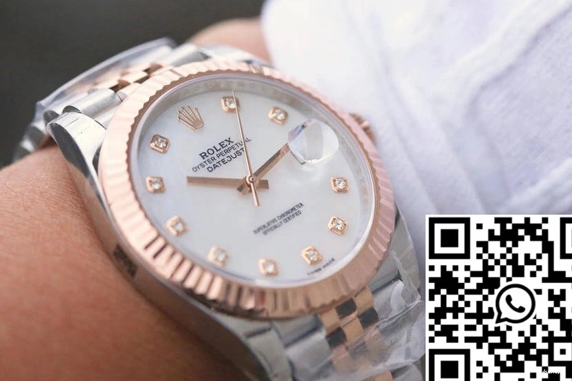 White Mother-Of-Pearl Datejust EW Factory Dial M126331-0014 Rolex 0816